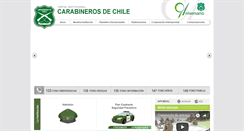 Desktop Screenshot of carabinerosdechile.cl